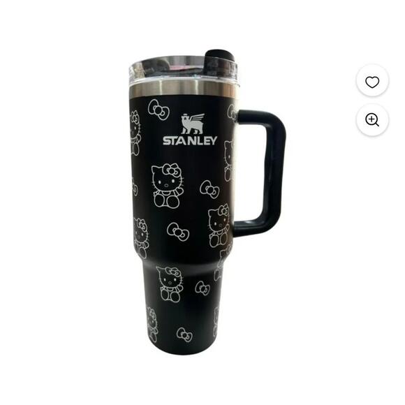 Stanley FlowState Quencher H2.0 Tumbler 40 oz Black w/Straw & Box NIB